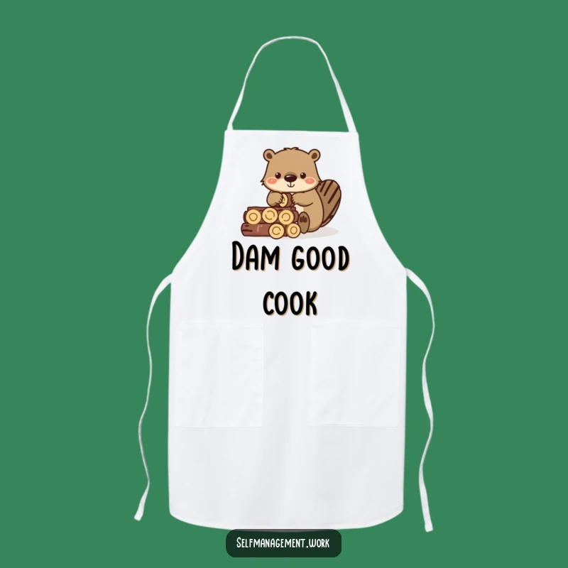 Funny Beaver Log Apron: Hilarious Gift for Handy Kitchen Masters