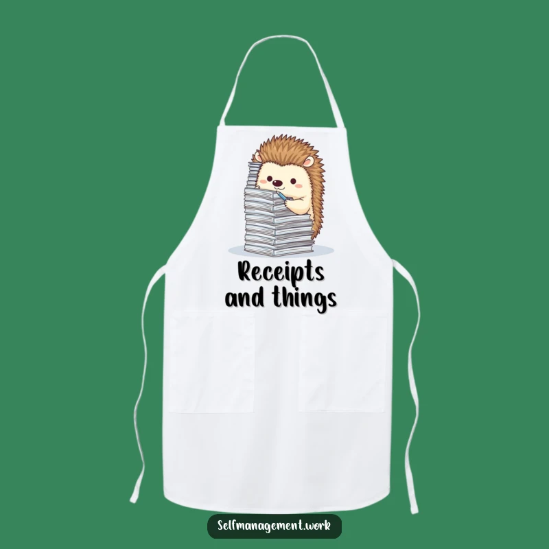 Funny Hedgehog Organization Apron: Hilarious Kitchen Helper for Tidy Cooks