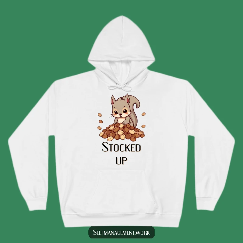 Funny Squirrel Nut Hoarder Hoodie: Cozy & Hilarious Gift for the Prepared