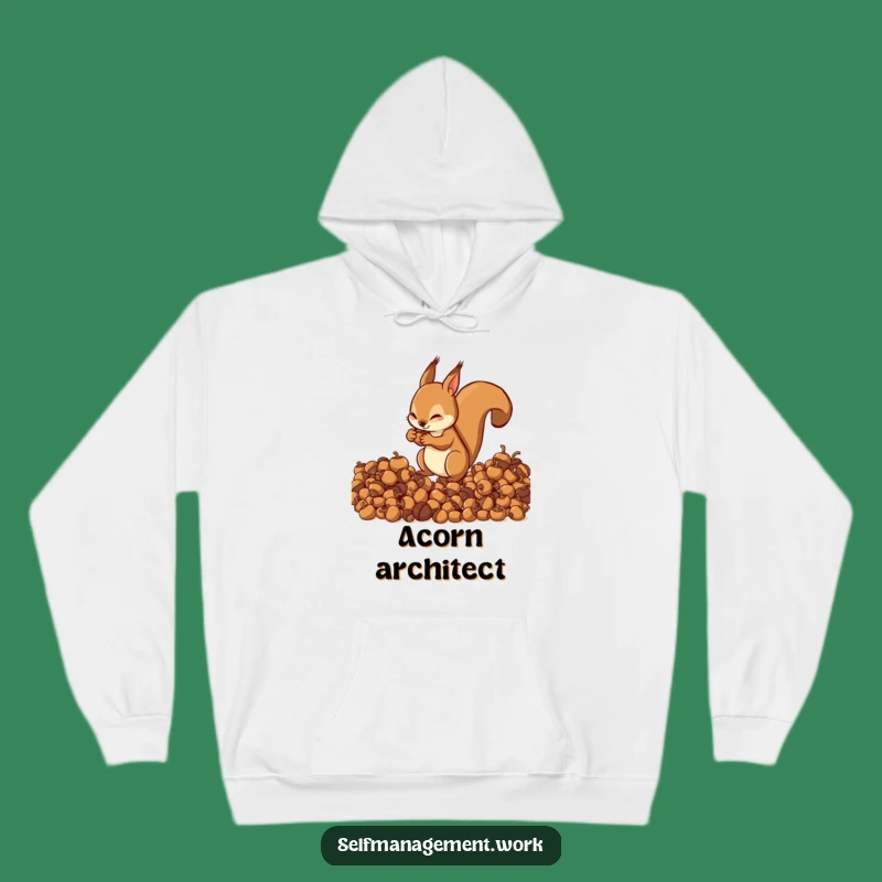 Funny Squirrel Stockpile Hoodie: Cozy & Hilarious Gift for Planners