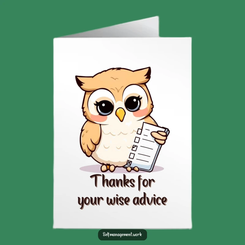 Free Printable Funny Owl Thank You Card: Owl Shows Gratitude - Hilarious Downloadable Gift!