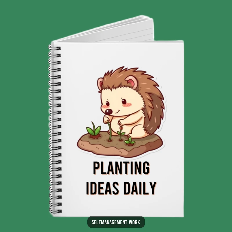 Funny Hedgehog Notebook: Journal Your Garden Plans with Charm.