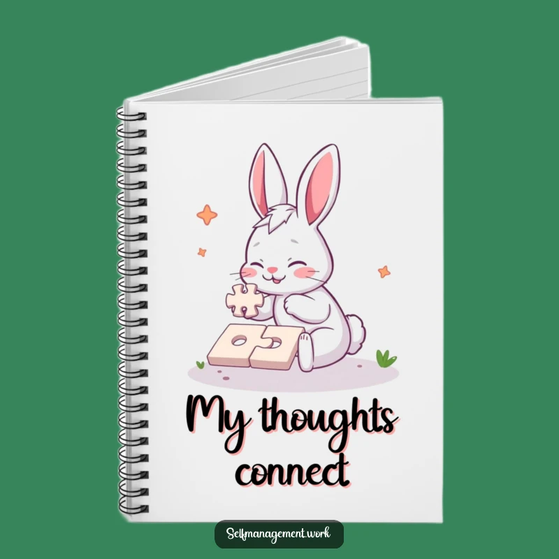 Funny Rabbit Notebook: Plan Your Next Move with Puzzle Charm.