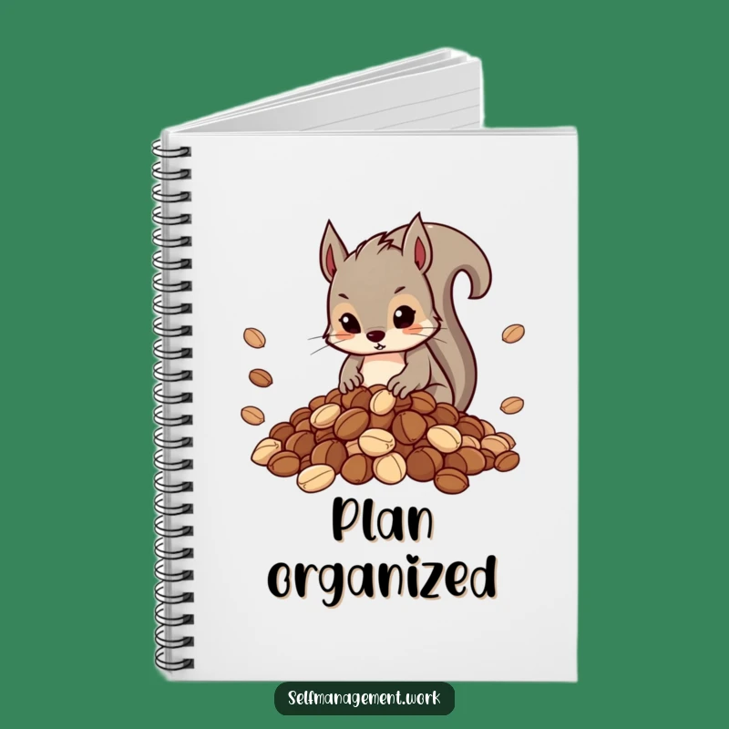 Funny Squirrel Nut Planner Notebook: Hilarious Gift for Organized Minds