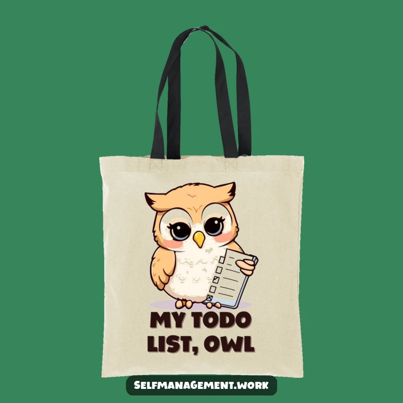 Funny Owl Tote Bag: Stylish & Practical for Task Masters, Great Funny Gift