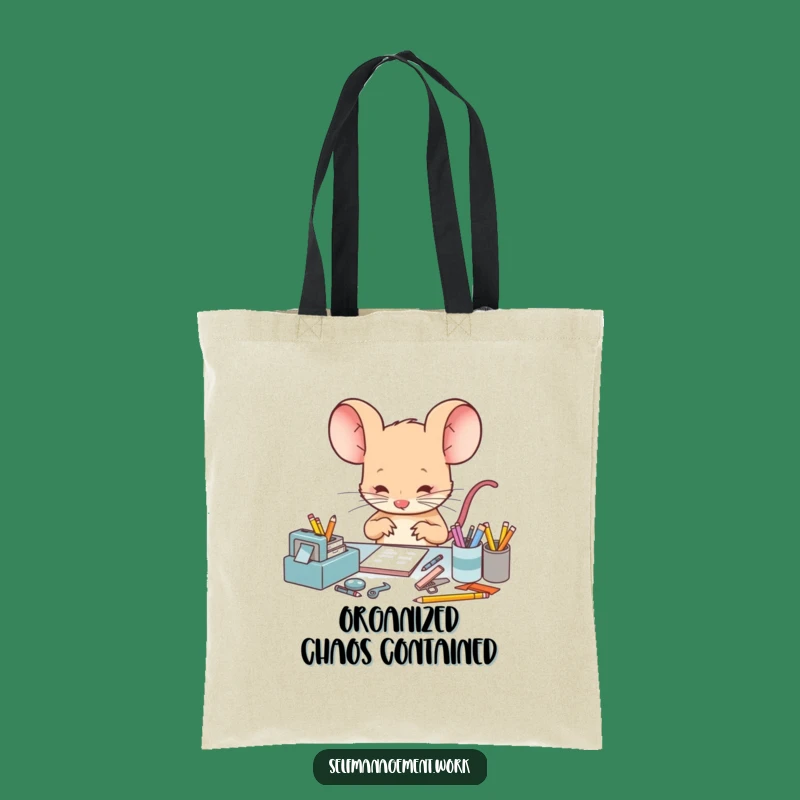 Funny Mouse Tote Bag: Carry Your Essentials with Meticulous Style.
